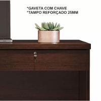 Escrivaninha Felícia 2 Gavetas Jcm Movelaria - Café Soft - 3