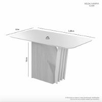 Mesa Harpa 1,20 4 Cadeiras Jade Linho Jcm Cinamomo/off - 3