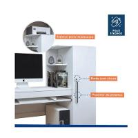 Escrivaninha Aroeira 1 Porta Com Chave Jcm - Cinamomo/off - 2