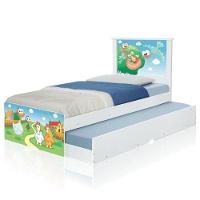 Cama Bicama Juvenil Adesivada Fazendinha Com Colchões - 2