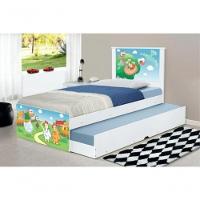 Cama Bicama Juvenil Adesivada Fazendinha Com Colchões - 3