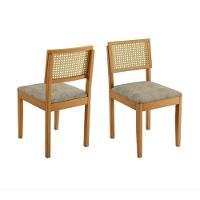 Mesa Simpatia 1,08 4 Cadeiras Jade Linho Jcm Cinamomo