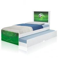 Cama Bicama Juvenil Adesivada Copa Futebol Com Colchões - 2