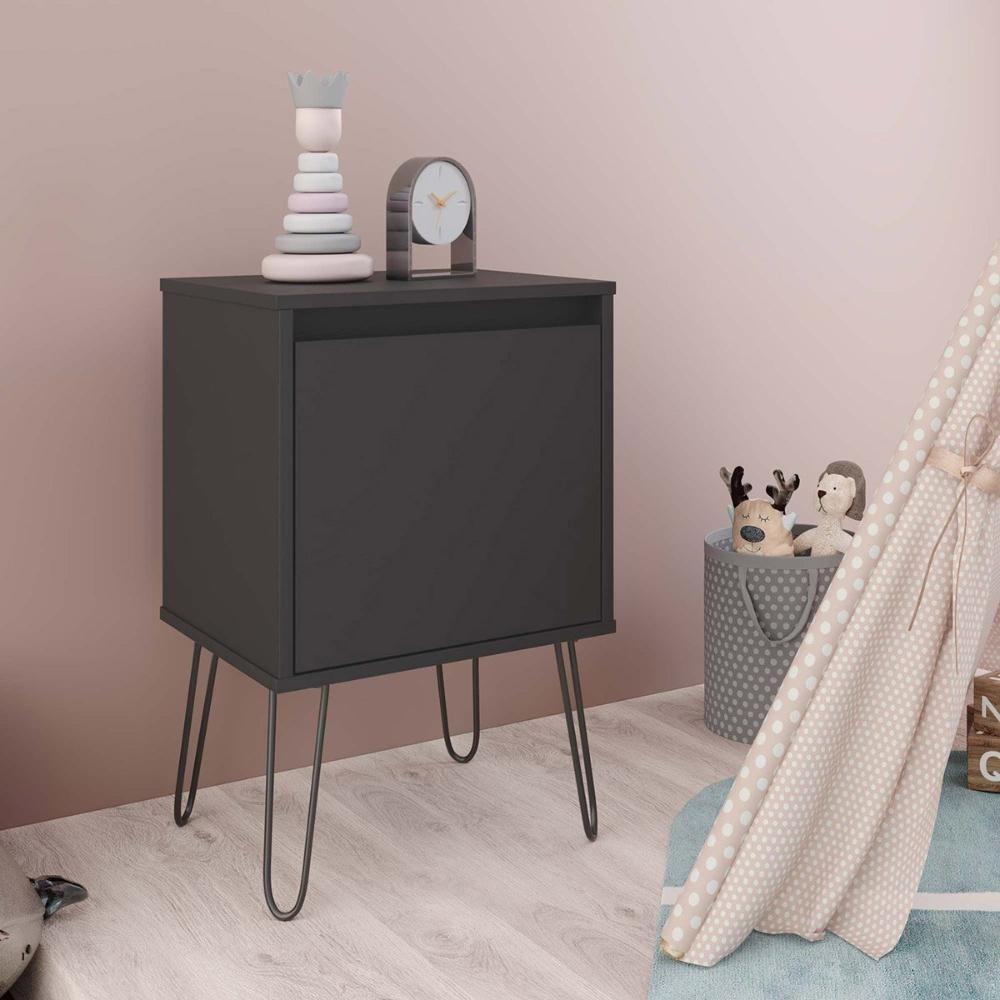 Aparador Munique C/ 1 Porta Preto - 1