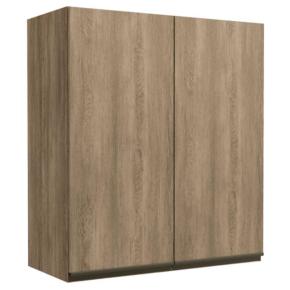 Armario Aereo 2 Portas 80 Cm Mdp Maxxi G764 Kappesberg Nogal - 1
