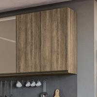 Armario Aereo 2 Portas 80 Cm Mdp Maxxi G764 Kappesberg Nogal - 5