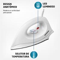 Ferro De Passar A Seco Mondial Fsn-55-w Ferro A Seco Fsn-55-w 127v/60hz .