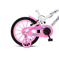 Bicicleta Aurora Fest, Aro 16, Com Freios V-brake, Com Rodas De Apoio, Capa Corrente E Cestinha Branco - 3