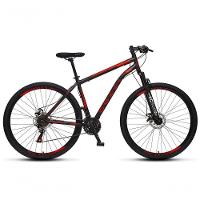 Bicicleta Athena Aro 29 Em Aço Com 21 Marchas Colli Preto Fosco-vermelho - 1
