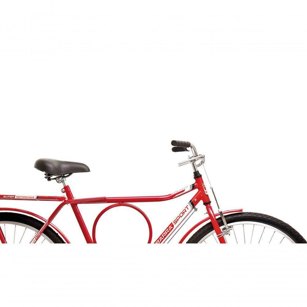 Bicicleta Colli Barra Sport Aro 26 Em Ferro Com Bagageiro E Capa Corrente Vermelho - 2