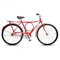 Bicicleta Colli Barra Sport Aro 26 Em Ferro Com Bagageiro E Capa Corrente Vermelho - 1