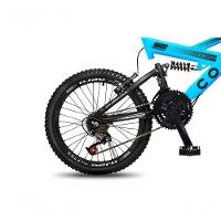 Bicicleta Gps Aro 20 Dupla Suspensão 21 Marchas Colli Azul Claro - 3
