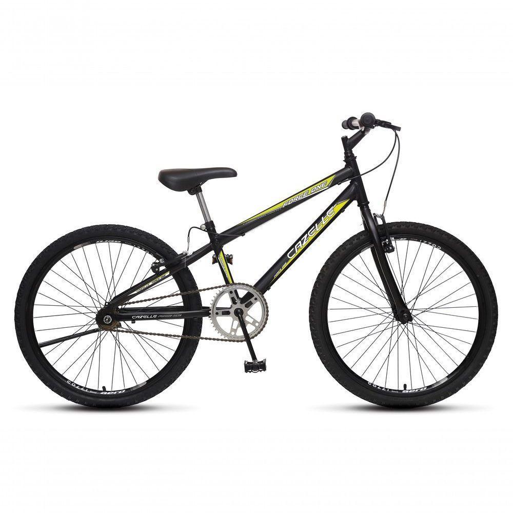 Bicicleta Force 1 Aro 24 Sem Marchas Freios V-brake Preto - 1