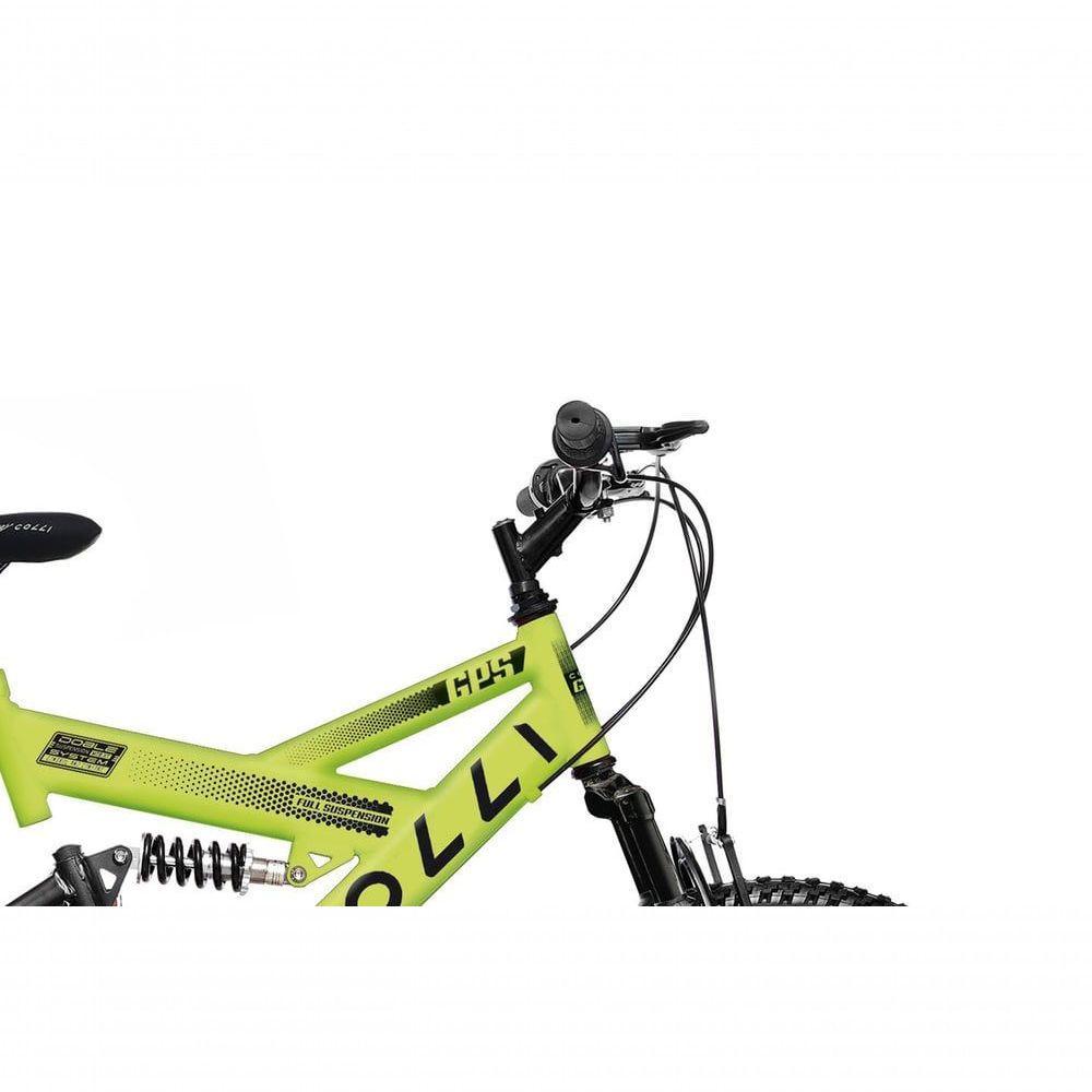 Bicicleta Gps Aro 20 Dupla Suspensão 21 Marchas Colli Amarelo - 2