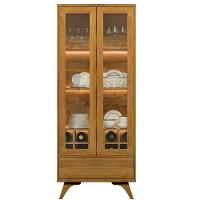 Cristaleira Adega Reflecta 2 Portas De Vidro Com Led - Mavaular Naturalle - 3