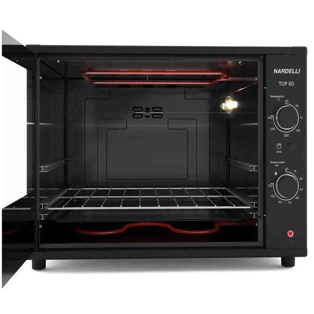 Forno Elétrico De Bancada Nardelli 60 Litros Black 110V - 2