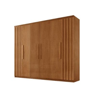 Guarda Roupa Casal Roma 6 Portas 2 Gavetas Naturalle MDF