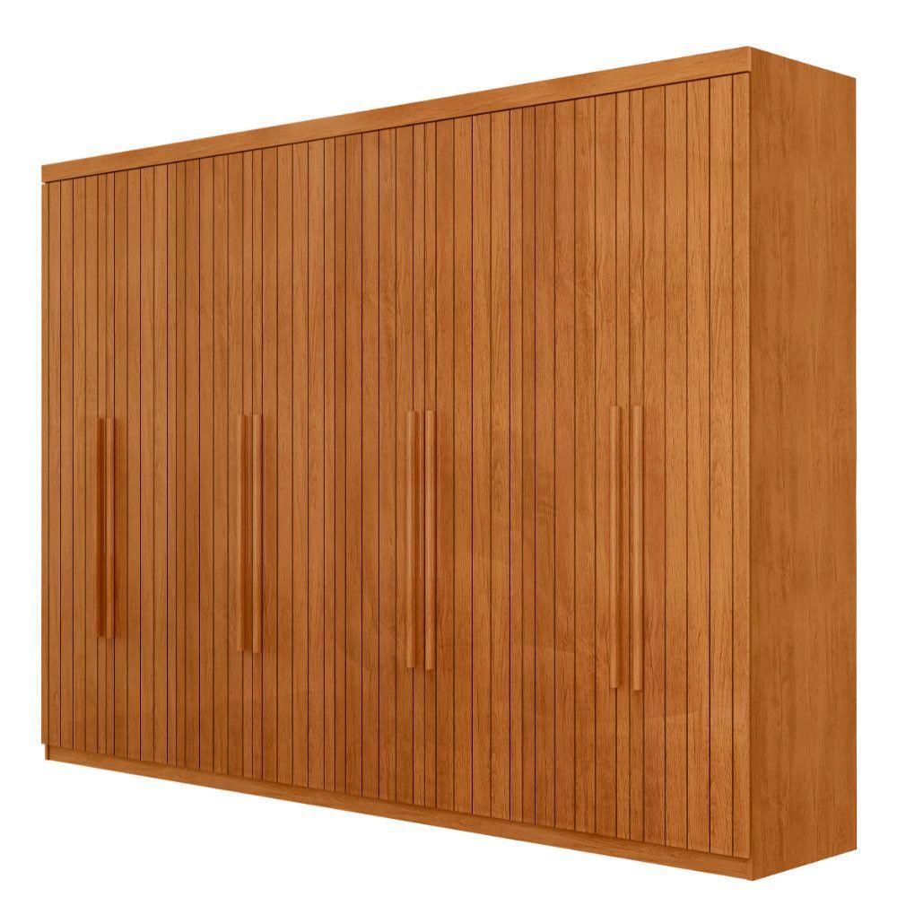 Guarda Roupa Casal Marrocos Mdf 8 Portas Moderna Mobília Naturalle - 2