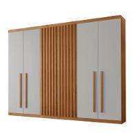 Guarda Roupa Casal Orion Mdf 6 Portas E 6 Gavetas Moderna Naturalle/off White - 2