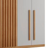 Guarda Roupa Casal Orion Mdf 6 Portas E 6 Gavetas Moderna Naturalle/off White - 7