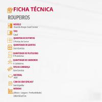 Guarda Roupa Casal Connor Mdf 3pts De Correr Moderna Mobília Naturalle/off White - 3