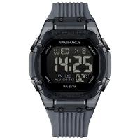 Relógio Digital Esportivo Luminoso Pulseira De Silicone 50m à Prova D'água Cinza - 1