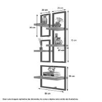 Lego 5 Prateleiras Lisboa Branco - 3