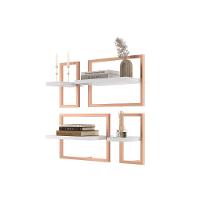 Lego C/ 4 Prateleiras Paris Branco/cobre - 2