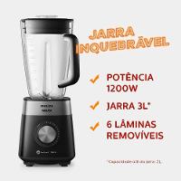 Liquidificador Philips Walita Ri2242/91 Jarra Inquebrável 1200w Preto 110V - 2