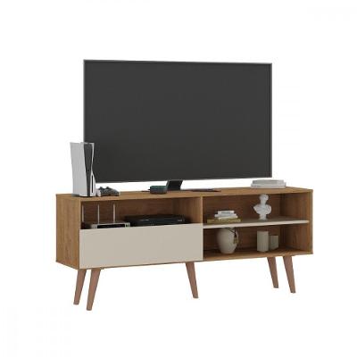 Rack Atacama Para Tv Até 65 Polegadas Canelato Natura Atuale Canelato Com Natura