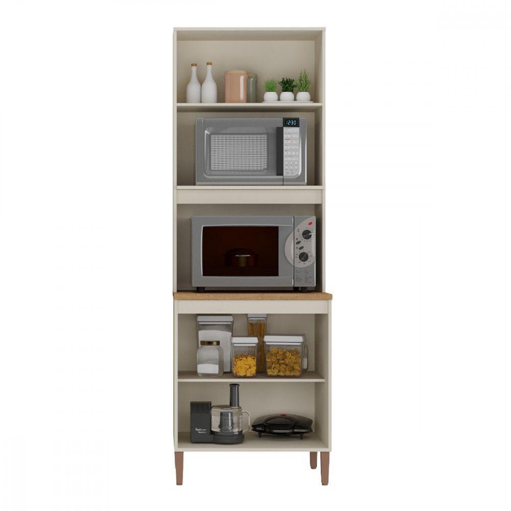 Paneleiro Microondas Tunisia Atualle Off White Com Canelato - 2