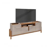 Rack Lizz 170cm 4 Portas E Prateleiras Off White Cedro