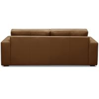 Sofá 3 Lugares Para Sala De Estar Living 235cm Vienne L06 Couro Marrom Claro - Lyam Decor - 6