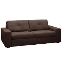 Sofá 3 Lugares Para Sala De Estar Living 235cm Vienne L06 Couro Marrom Café - Lyam Decor - 1