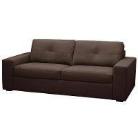 Sofá 3 Lugares Para Sala De Estar Living 235cm Vienne L06 Couro Marrom Café - Lyam Decor - 5