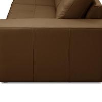 Sofá 2 Lugares Para Sala De Estar Living 150cm Vienne L06 Couro Marrom Claro - Lyam Decor - 7