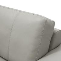 Sofá 2 Lugares Para Sala De Estar Living 150cm Aurora L06 Couro Pérola - Lyam Decor - 6