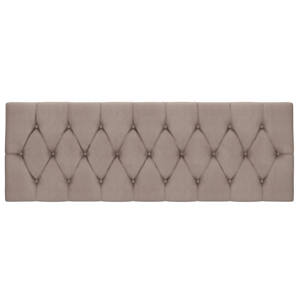 Cabeceira Box Isabella Queen Malbec Captonê Bege Claro - 5