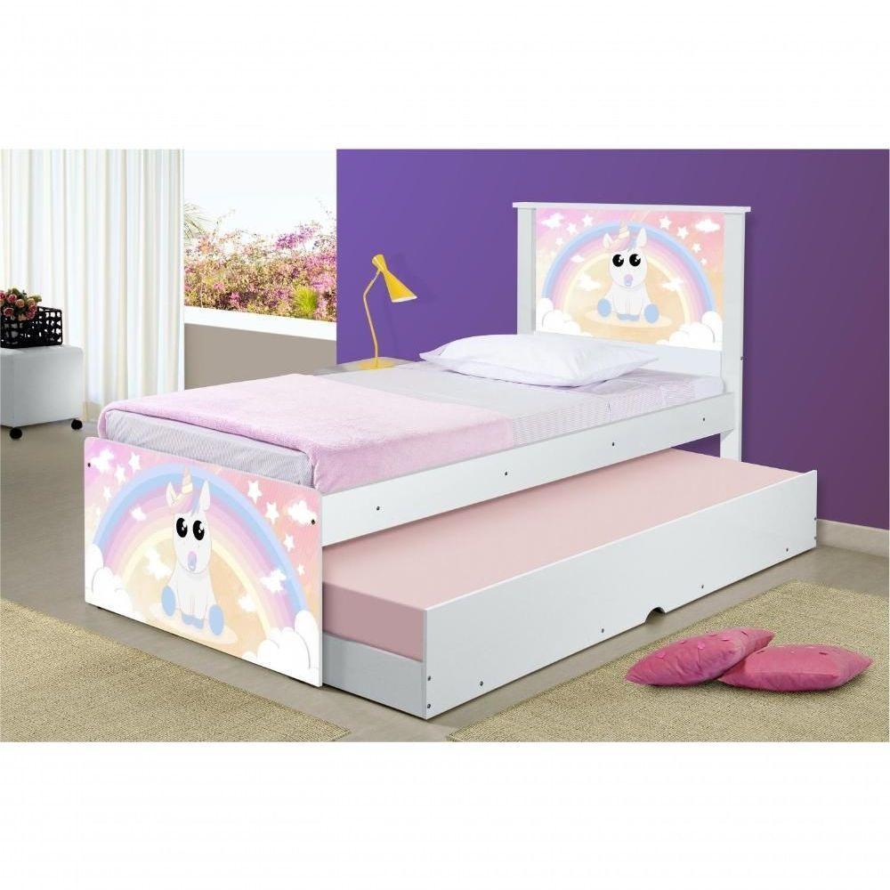 Bicama Juvenil Com Cabeceira Adesivada Unicórnio Baby - 3