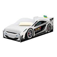 Cama Carro Com Baú Infantil Branco Com Colchão - 2