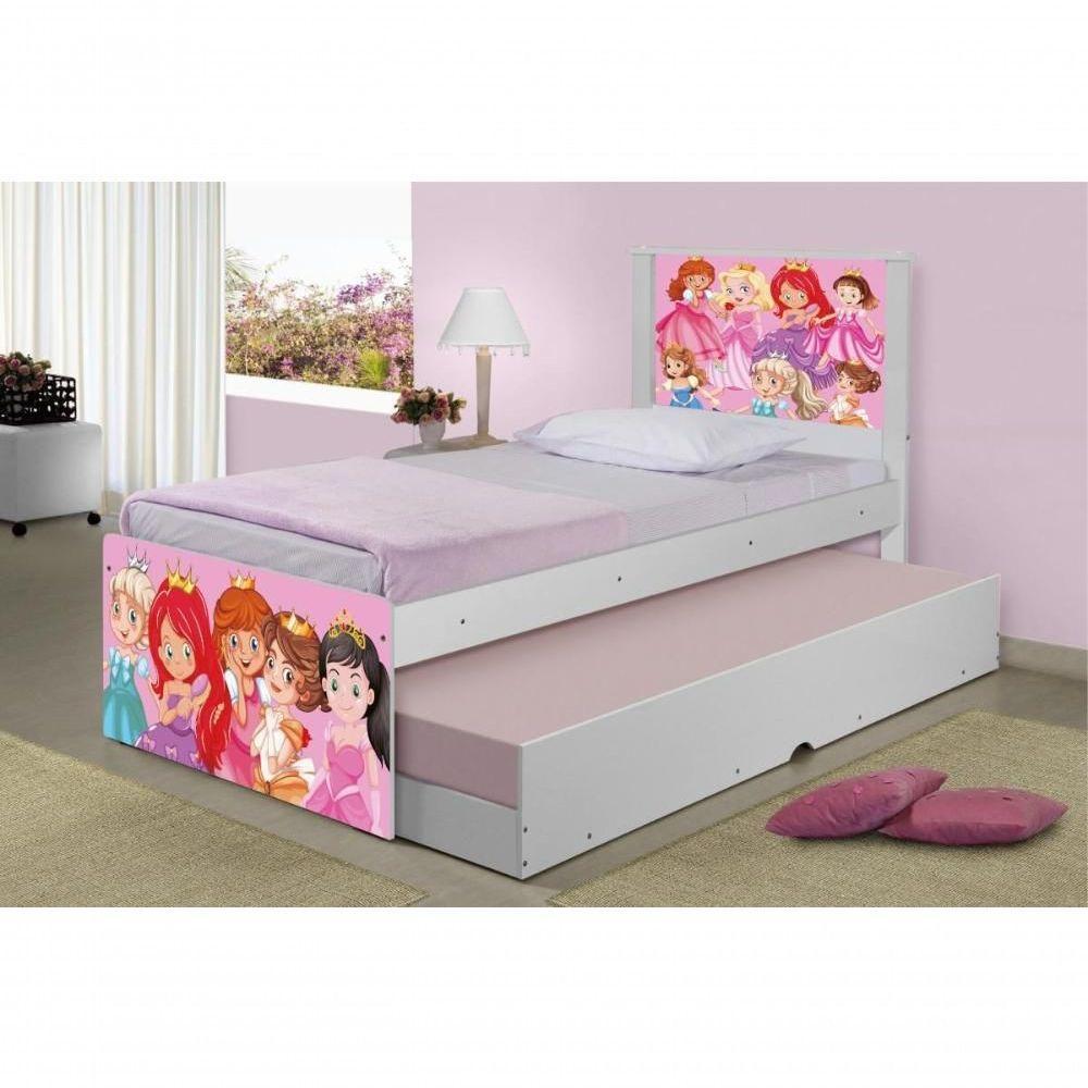Bicama Juvenil Com Cabeceira Adesivada Princesinhas - 3