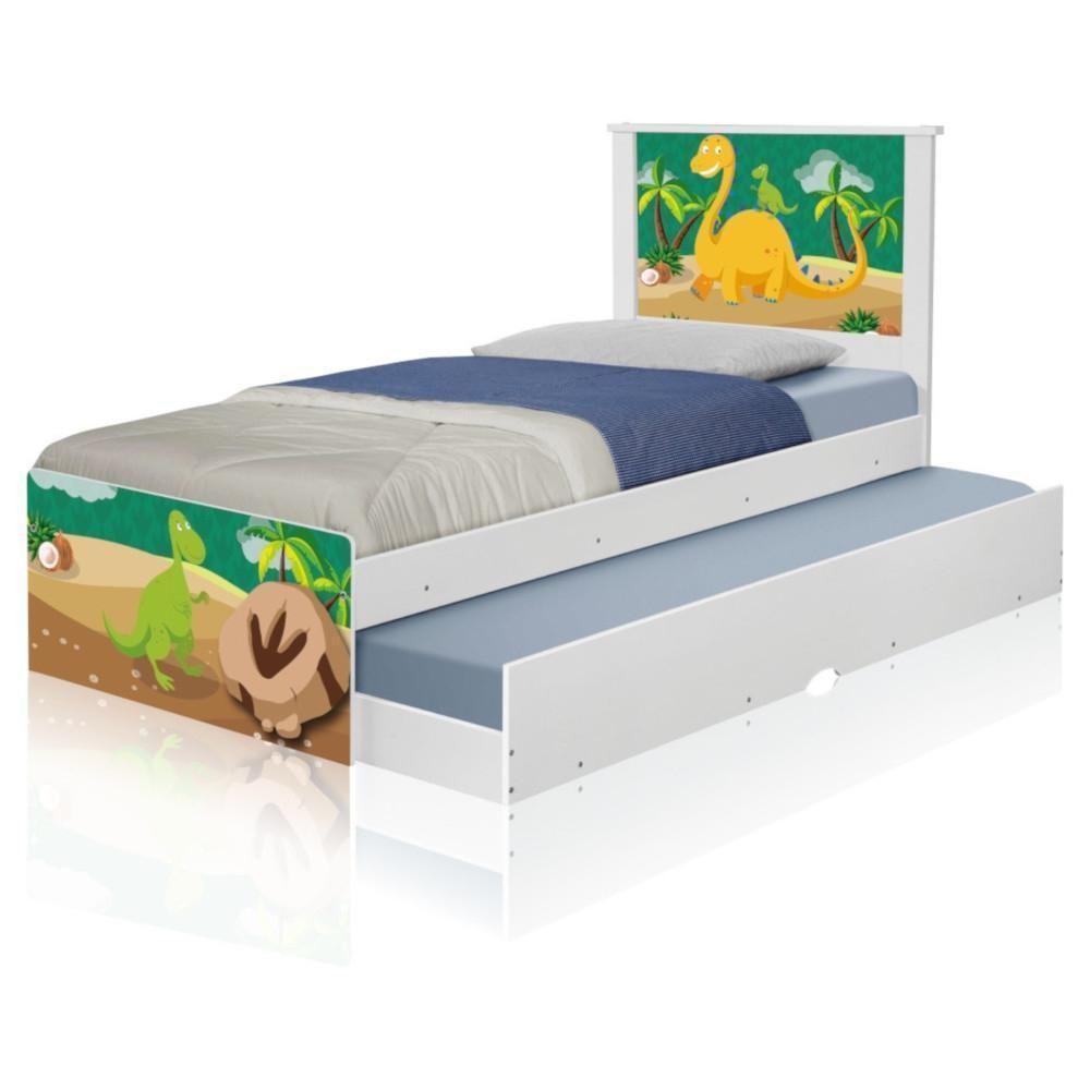 Bicama Juvenil Com Cabeceira Adesivada Dinossauro - 2