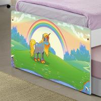 Bicama Juvenil Com Cabeceira Adesivada Unicórnio Feliz - 5