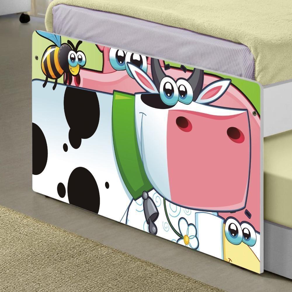 Bicama Juvenil Com Cabeceira Adesivada Fazendinha Feliz - 5