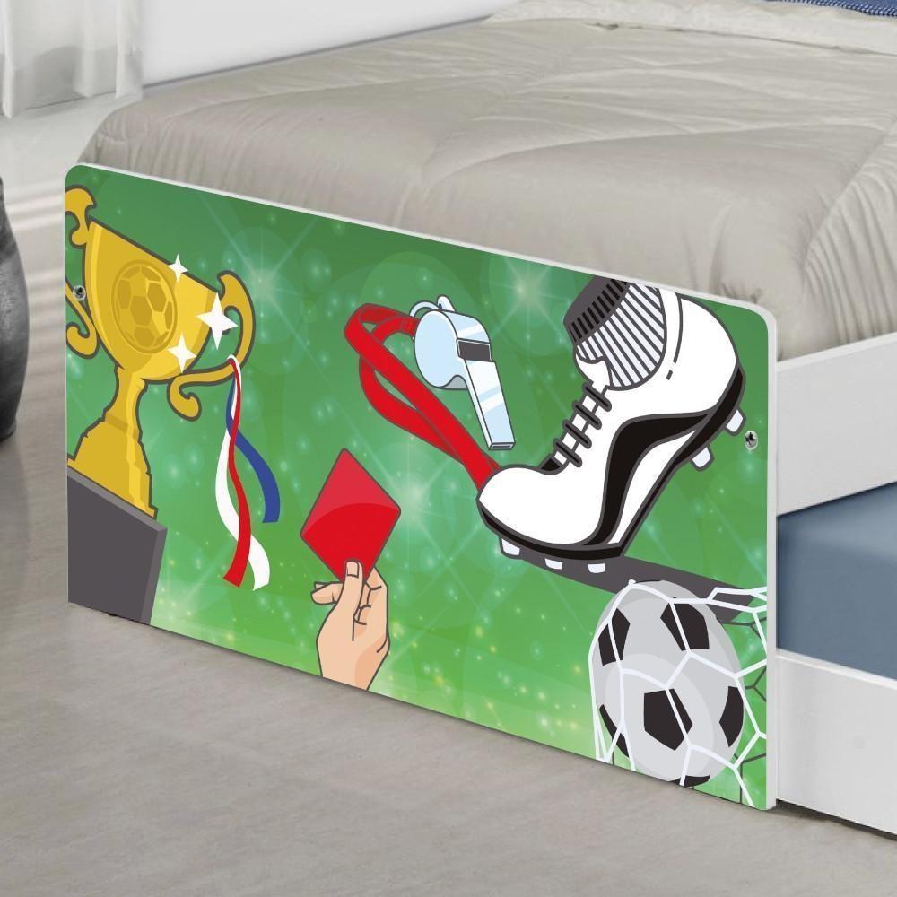 Bicama Juvenil Com Cabeceira Adesivada Futebol Placar - 5