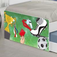 Bicama Juvenil Com Cabeceira Adesivada Futebol Placar - 5