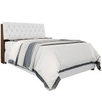 Cabeceira Box Isabella Queen Malbec Captonê Branco - 2