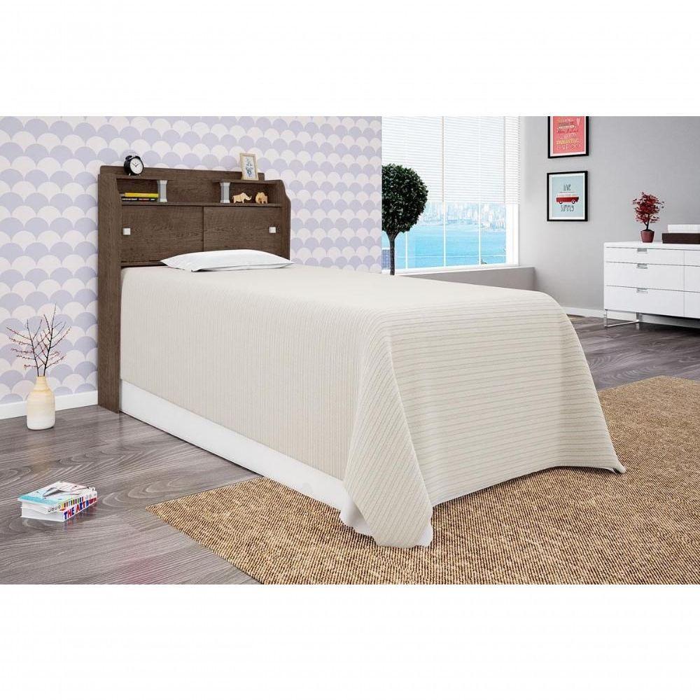 Cabeceira Box Solteiro Elisa Chocolate - 1