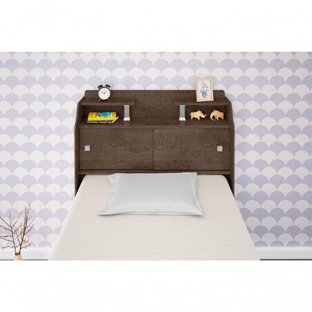 Cabeceira Box Solteiro Elisa Chocolate - 4