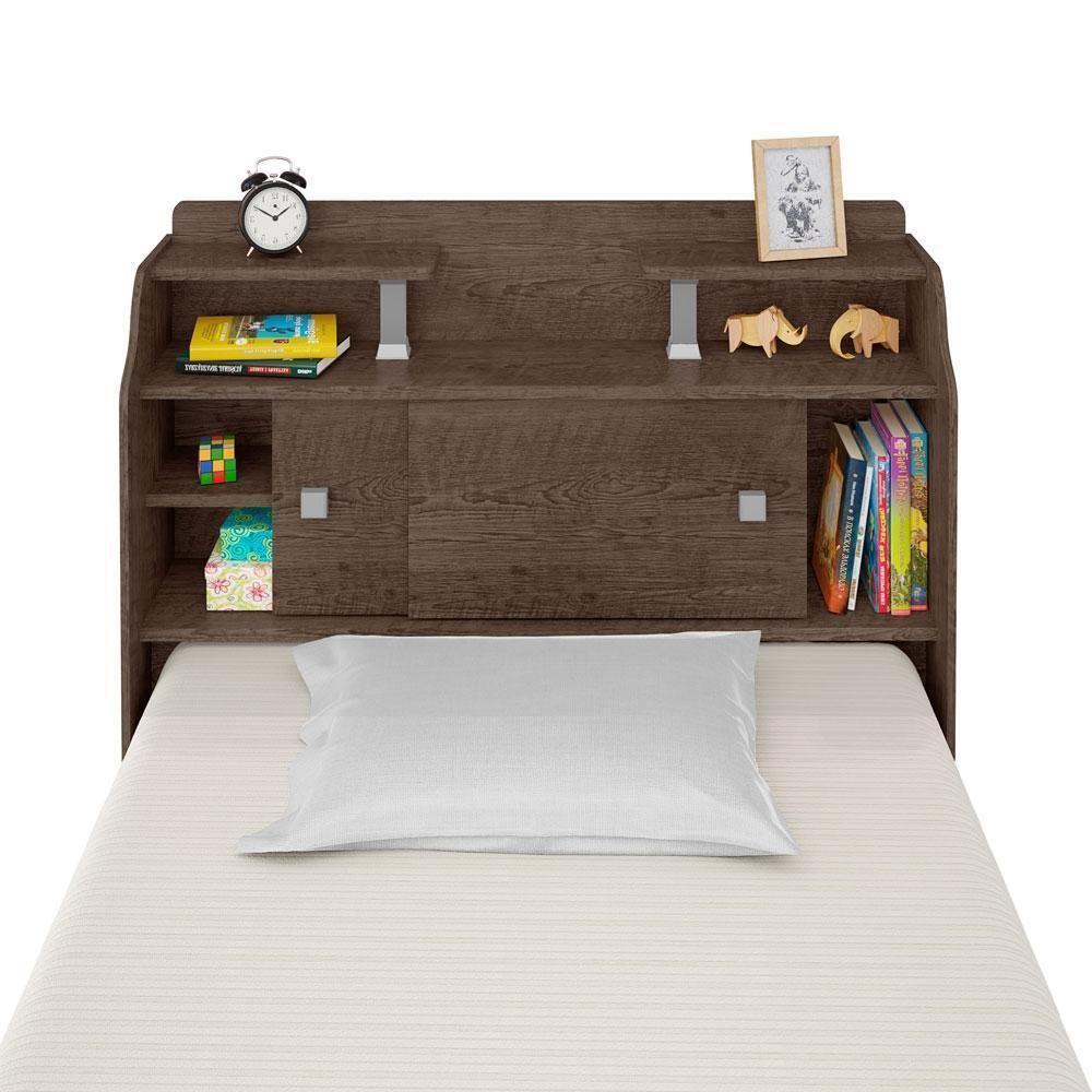 Cabeceira Box Solteiro Elisa Chocolate - 5